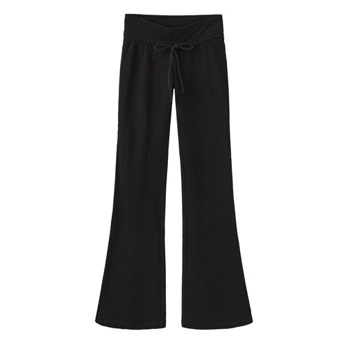 Fitted Denim Flared Athletic Pants
