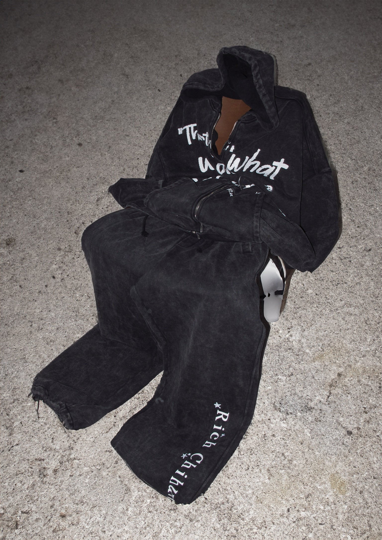 “Walking Slogan” oversized Hoodie