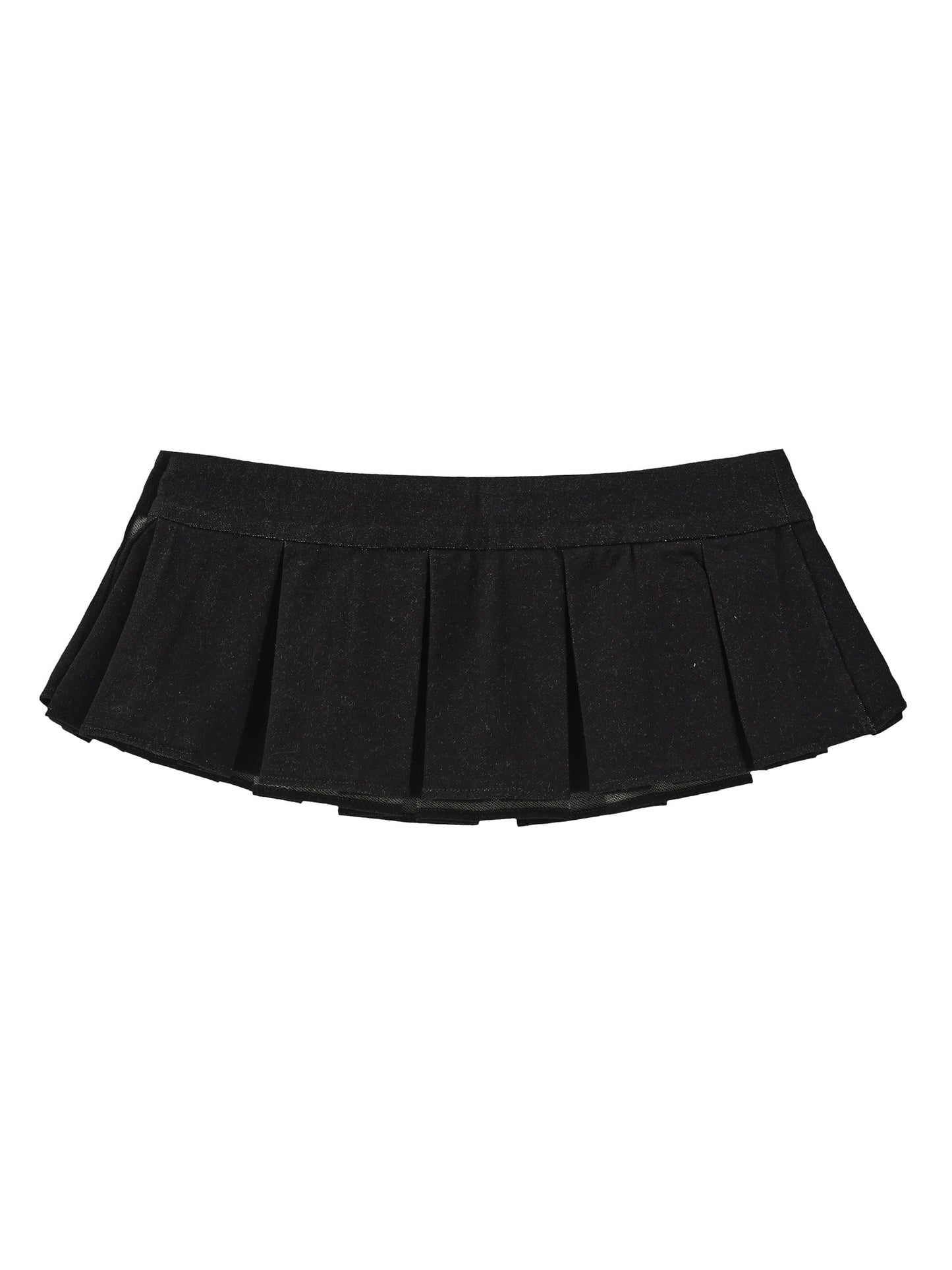 Ultra Mini Pleated Skirt with Corset Waist