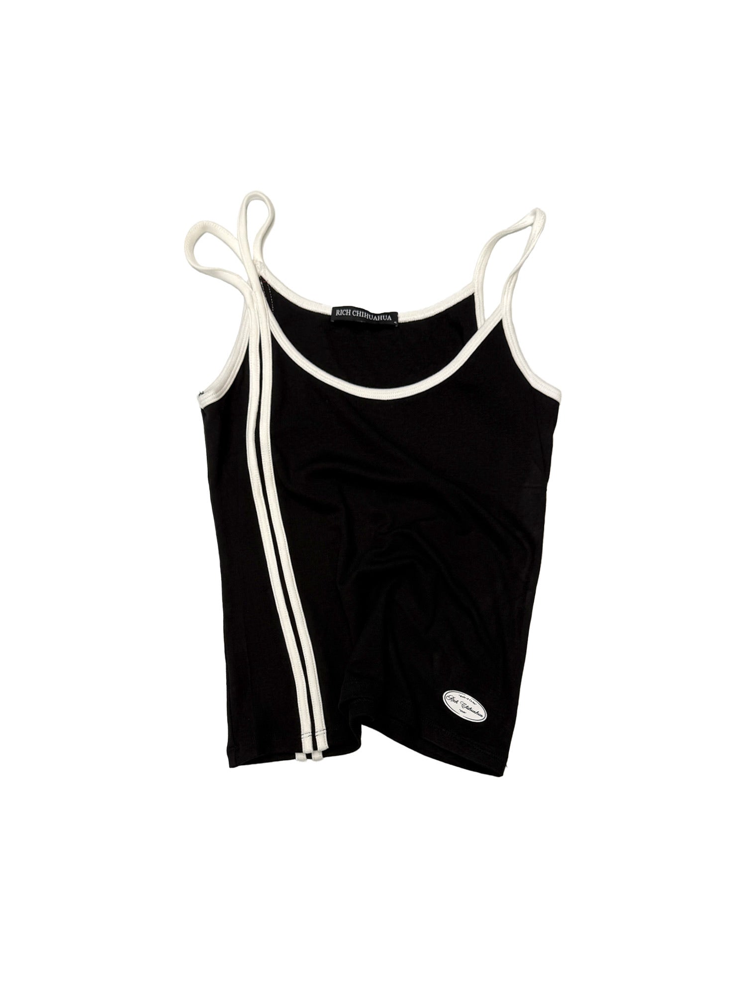 Rich ribbon black baby tank