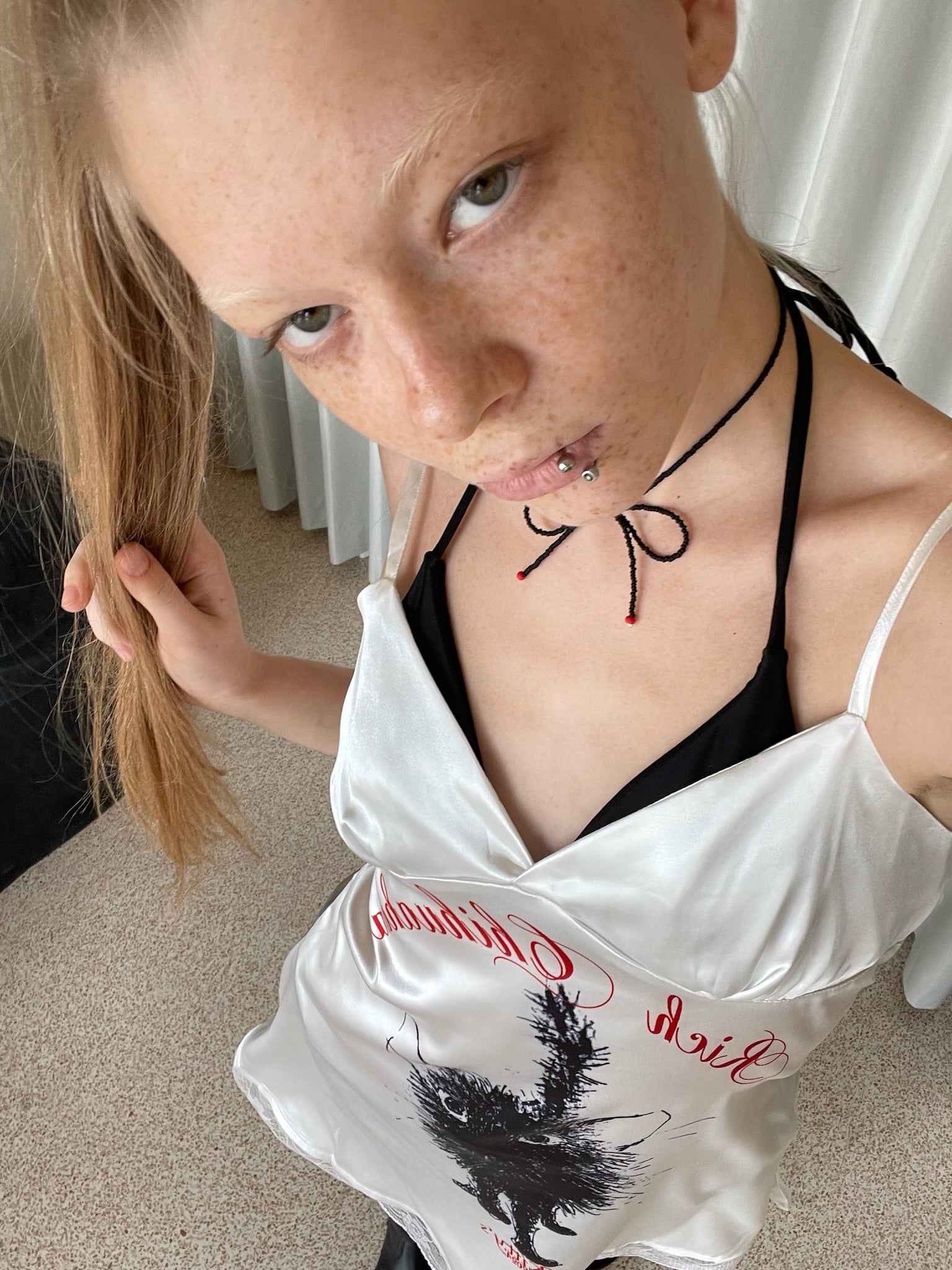 Fluffy Cat Slip Dress