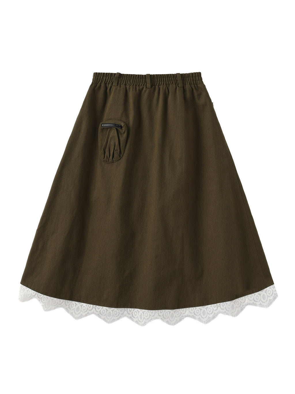Moss Green Cargo Skirt