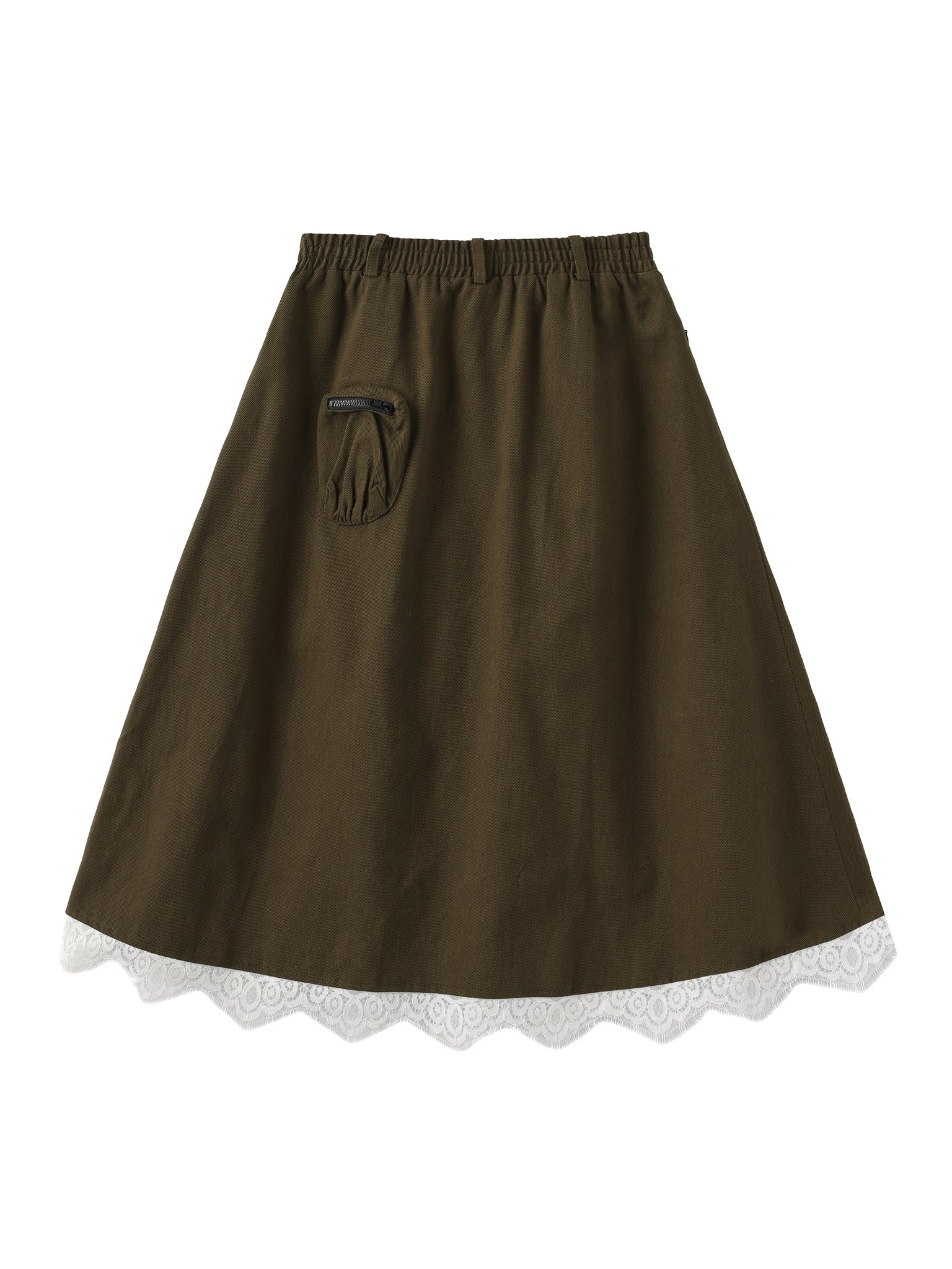 Moss Green Cargo Skirt